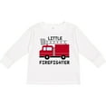 thumbnail image 3 of Inktastic Red Fire Little Firefighter Boys or Girls Long Sleeve Toddler T-Shirt, 3 of 5