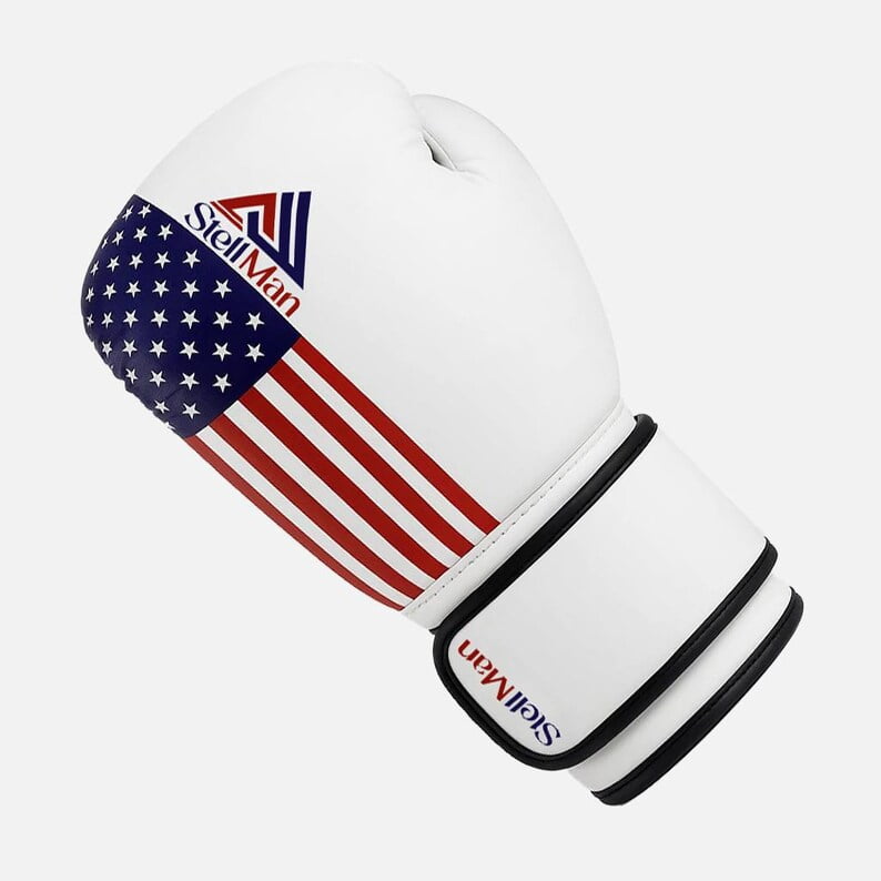 StellMan American Flag Boxing Gloves for Training Sparring and Heavy Bag Work