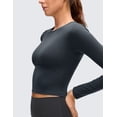 thumbnail image 4 of CRZ YOGA Butterluxe Long Sleeve Shirts for Women Workout Athletic Casual Tops Slim Basic Tight Shirt, 4 of 4