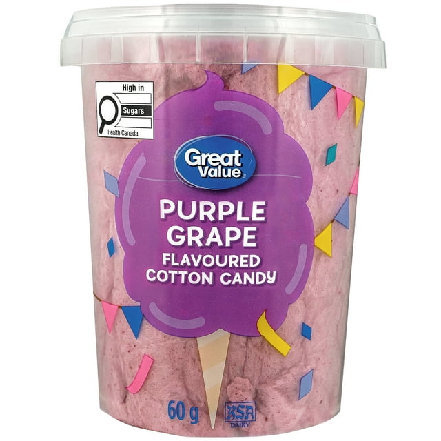 Great Value Purple Grape Flavoured Cotton Candy