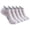 White, variant on Daznico Women's Cushioned Towel Bottom Ankle Socks Ribbed Breathable Stretch Thickened Running Badminton Outdoor Sports Socks
