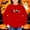 Red, variant on WQNVRNR Girl Halloween Sweatshirt Casual Crew Neck Pullover Pumpkin Ghost Graphic Long Sleeve Tops Shirt Orange 10-11 Years