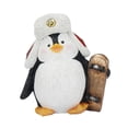 thumbnail image 3 of Estatua de pingüino con monopatín, figura de Animal de resina, colección de las mejores artesanías, decoración de mesa para estantería y gabinete, 3 of 9