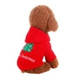 thumbnail image 4 of Fiudx Vestido Navideño para Perro, Cálido Disfraz de Invierno para Mascota, Ropa de Forro Polar para Cachorro, Diseño Moderno, Color Rojo Brillante, Cómodo y Fácil de Limpiar, Perfecto para Fiestas N, 4 of 6