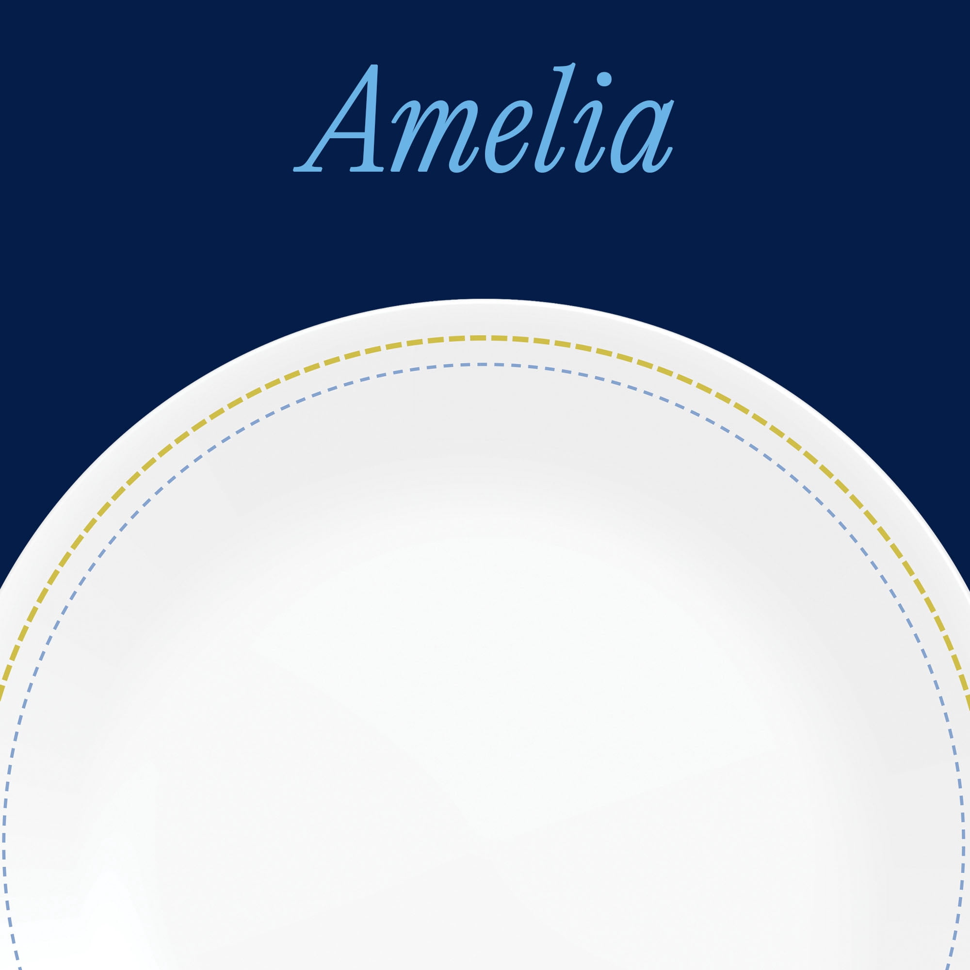(2 pack) Corelle Amelia 8.5" Glass Salad Plate