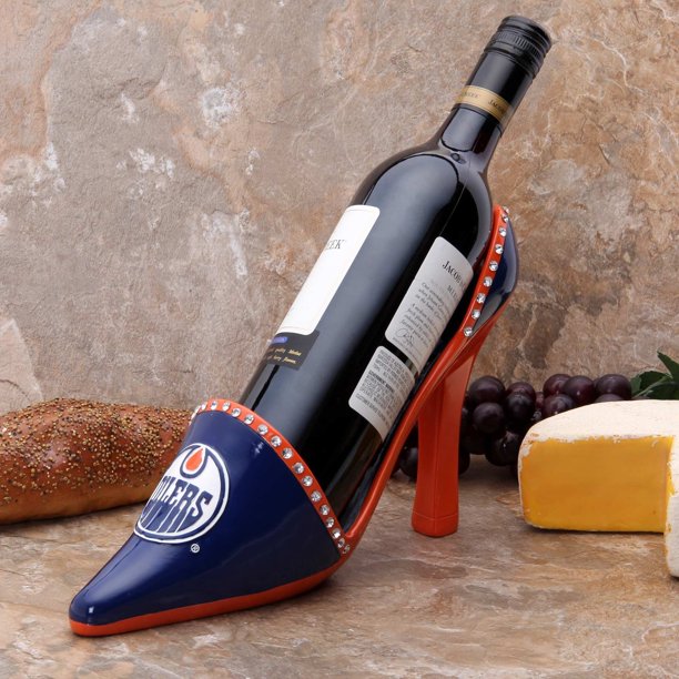 Edmonton Oilers Shoe Wine Bottle Holder