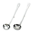 thumbnail image 3 of EeaseMX cucharas de acero inoxidable para servir con gancho y mango largo, colador para ollas calientes y sopas (colador de 7 cm + cuchara para sopa), 3 of 7