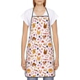 thumbnail image 2 of Naloa 1Pack Adjustable Bib Apron Waterdrop Resistant Cooking Kitchen Aprons for Women Men Chef, Cute Dog Print, 2 of 8