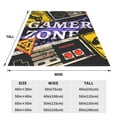 thumbnail image 6 of Retro Gamepad Controller Throw Blanket, Fluffy Soft Cozy Blanket Flannel Plush Microfiber Couch Throw, 60"x50", 6 of 8