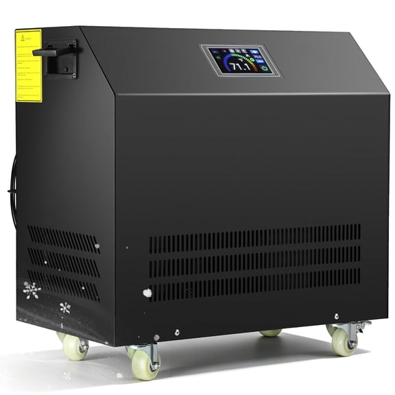 JHKNNK 1150W Smart Water Chiller, 3℃-40℃ WiFi APP Control Portable Ice Bath Chiller with Filter Ozone System for Cold Plunge Hydroponics