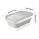 thumbnail image 4 of Contenedor de comida para perros | Contenedor plegable hermético con tapa abatible y ruedas, capacidad de 12-15 kg | Contenedor portátil y duradero para comida de perros, cereales de arroz y, 4 of 6