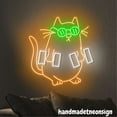 thumbnail image 5 of Handmadetneonsign Cute Cat Gym Neon Sign, Gym Led Light, Sports Room Wall Art Decor, Barbell Neon Sign 71085, 5 of 5