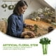thumbnail image 2 of 60 piezas de flores artificiales, tallos florales, hojas de rosas artificiales con tallos para bricolaje, 2 of 6