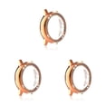 thumbnail image 1 of Cateissary Estuche para relojes Crystal Electroplate Sparkle Rhinestone Protector Creative Double Rows Watch Cover R830-40mm Rose Gold Type1 NO1, 1 of 6