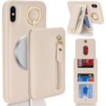 thumbnail image 4 of iPhone Xs max case with Card Holder, iPhone Xs max Phone Case Wallet for Women magsafe Compatible Wallet Detachable 2-in-1 for Men-Warm White, 4 of 13