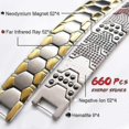 thumbnail image 4 of Men Elegant Magnetic Bracelet Metal Removable Wristbands For Arthritis Pain Relief, 4 of 5