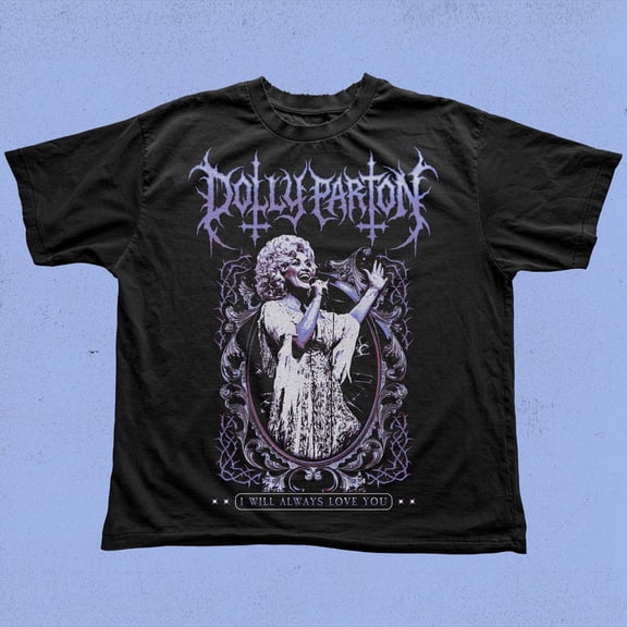 Dolly Par.ton Metal Tee - Gothic Country - Vintage Style Graphic T-Shirt