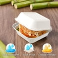 200 Pack 6x6inch White Take Out Containers with Lids, Small Disposable ...