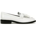 thumbnail image 2 of Franco Sarto Women's Carolynn Low Slip on Tassel Loafers White Silver 7W, 2 of 5