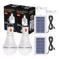 thumbnail image 1 of Luz De Emergencia Usb Solar Recargable Y Extraíble 60w 2 Pzs BLANCO, 1 of 5