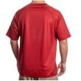 thumbnail image 2 of ZeroXposur Men's Short Sleeve Rash Guard Sun Protect Shirt (Red Space, L), 2 of 2