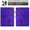 thumbnail image 7 of GSFY Case Compatible with Samsung Galaxy Tab A9 Plus/A9+ 5G 11 inch 2023 (SM-X210/X216/X218), Smart Premium PU Leather Wallet Stand Protective Shell with Stylus Holder Auto Sleep Wake, Purple, 7 of 7