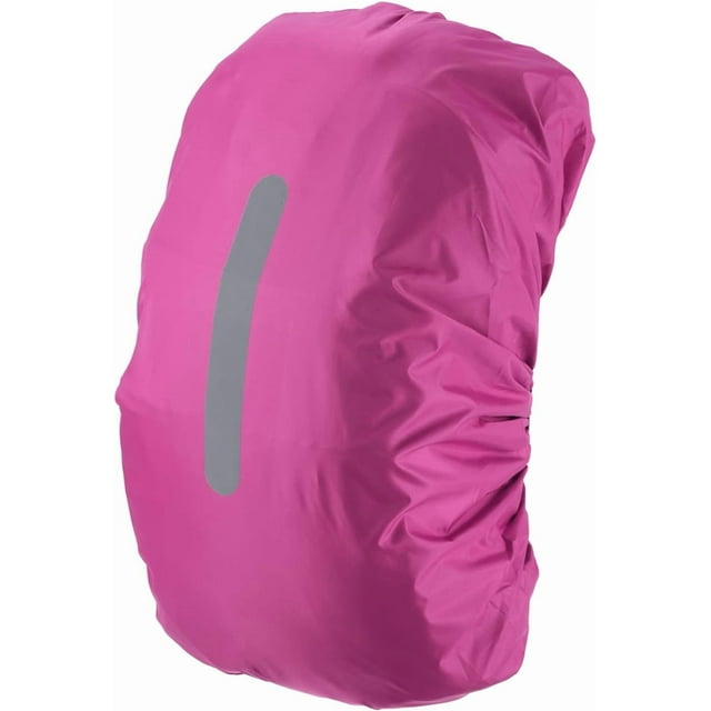 HUGFEGWE Housse de Sac à Dos Imperméable, Housse de Sac à Dos Antidérapante avec Sangle Réfléchissante Verticale pour Rester au Sec pour Randonnée, Camping, Chasse CA919-70149