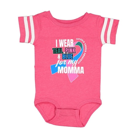 

Inktastic I Wear Teal Pink and Blue For My Momma Gift Baby Boy or Baby Girl Bodysuit