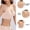 A1_Beige, variant on Womens Wireless Jelly Bras Comfortable Push Up Bra No Underwire Bra Full Support Lift Everyday Seamless Tshirt Bras Deep V Neck Convertible Strap Low Back Lift Bust Shaping Bra Beige L