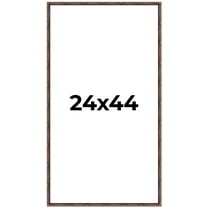 24x44 Frame Brown Bamboo with Dark Coffee/Walnut Finish | Solid Wood Picture Frame Width 0.75