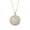 Lily, variant on Handmade Floral Embroidered Locket Necklace for Women Gold Plated Stainless Steel Circle Open Photo Pendant Dainty Memory Adjustable Personalized Gift Jewelry Acacia