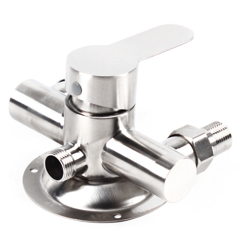 1/2" Wall Mount Shower Faucet Control Valve Bath Tap Mixer Stainless Steel Bathroom Parts Quality Handle Copper Body Corrosion Resistant