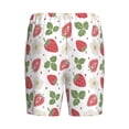 thumbnail image 2 of Lsque Strawberry Mens Sleep Pajama Shorts,Short Pajama Pants, Cotton Ultra-Soft Knit-3X-Large, 2 of 9