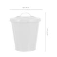 thumbnail image 4 of Homemaxs 1pc Creative Tabletop Trash Can Lovely Waste Bin Small Flower Pot with Lid, 4 of 10