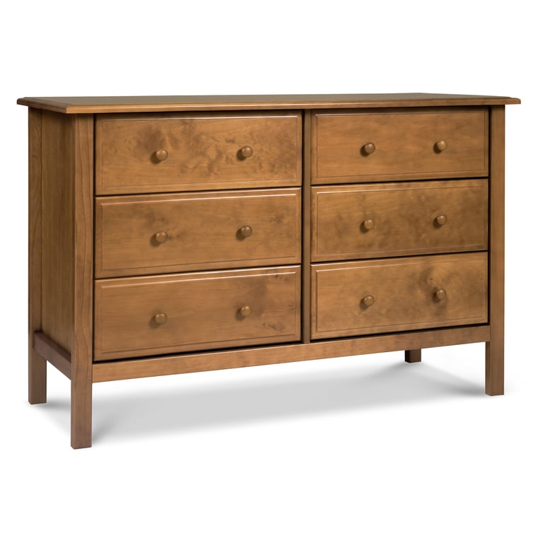 DaVinci, Double Dresser, Chestnut, 6-Drawer Nursery Storage