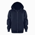 thumbnail image 3 of TOWED22 Kids Lightweight Sweatshirt Jacket Baby Boy & Girl Sweater Outerwear Coat Toddler Full Zip Hoodie for Children,Navy,12-18 M, 3 of 6