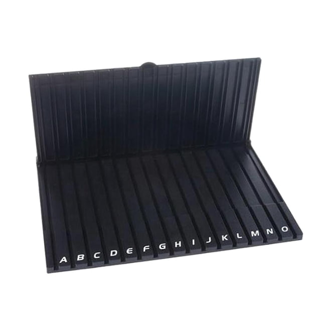 Soporte de colocación de estantería de plástico TG para piezas de negro