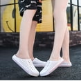 thumbnail image 6 of Womens Garden Clogs Shoes Mens Slippers Slip On Mules Waterproof Quick Drying Rubber Sandals Anti-Slip White 37, 6 of 6