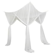 4 Hanging Bed Canopy Curtain Drape Bedding , 210x190x24cm