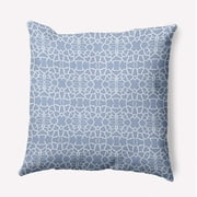 Simply Daisy 18" x 18" Tiny Giraffe Pattern Indoor/Outdoor Throw Pillow, Peri (1 count)