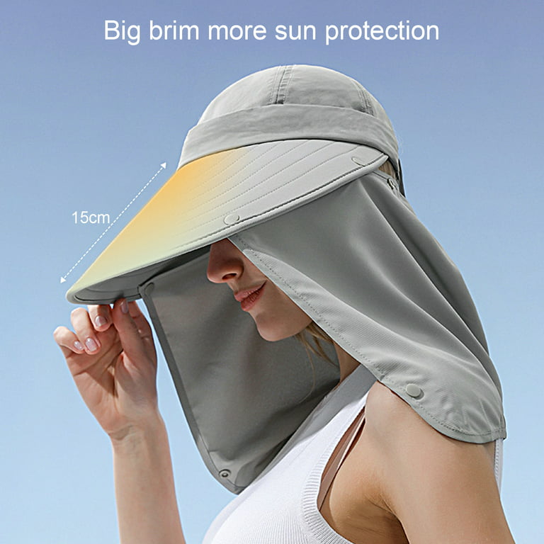Detachable Summer Sun Hat Men and Women Protection Visors Bucket