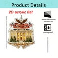 thumbnail image 2 of America 250 Ornament, Wreath-Adorned White House & Eagle Printed Acrylic Ornament Patriotic Decor for Holiday Collectible, Patriots and Home Decoration, 2 of 6
