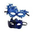 thumbnail image 2 of BELOVING Masquerade Mask Couple Set Eye Mask Comfortable Wear for Women Cosplay Props Blue, 2 of 9