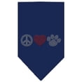 thumbnail image 5 of Pet and Dog Bandana Rhinestone, "Peace Love Paw", 5 of 10