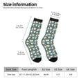 thumbnail image 2 of KLL Eggs Toast Bacon And Arugula Print Cool Socks Men's Women's Crew Socks Funny Crazy Novelty Stockings, 2 of 6