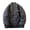 Black, variant on Men's Bomber Jacket Quilted Varsity Baseball Jacket Winter Warm Padded Coat Casual Loose Fit Outwear for Daily Street Work