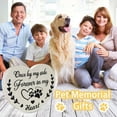 thumbnail image 2 of Pierre Commémorative pour Animaux - Cadeau de Sympathie pour la Perte de Chien Ou Chat, Décoration de Jardin Résistante aux Intempéries avec Poème Sculpté à la Main, 2 of 7