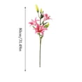 thumbnail image 3 of Artificial Lily Flowers, Realistic Faux Floral Arrangement Ornaments for Home and Hotel Use, Maintenance Free Wedding Decor, Lifelike Decorative Flower Pieces for Indoor Outdoor Display, 3 of 6