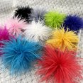 thumbnail image 2 of HUONA Feather Brooch Feather Corsage Feather Headwear Feather Hair Ornaments Fluffy Feather Jewelry Feather Brooches for Chest Pocket Hairstyle Hat Bag Decoration Black, 2 of 10