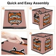 thumbnail image 4 of Halloween Font Toy Storage Box, Foldable with Handle, 10.8"x10.5"x10.6", Large Capacity, Storage Cubes, Storage Bin, 4 of 6